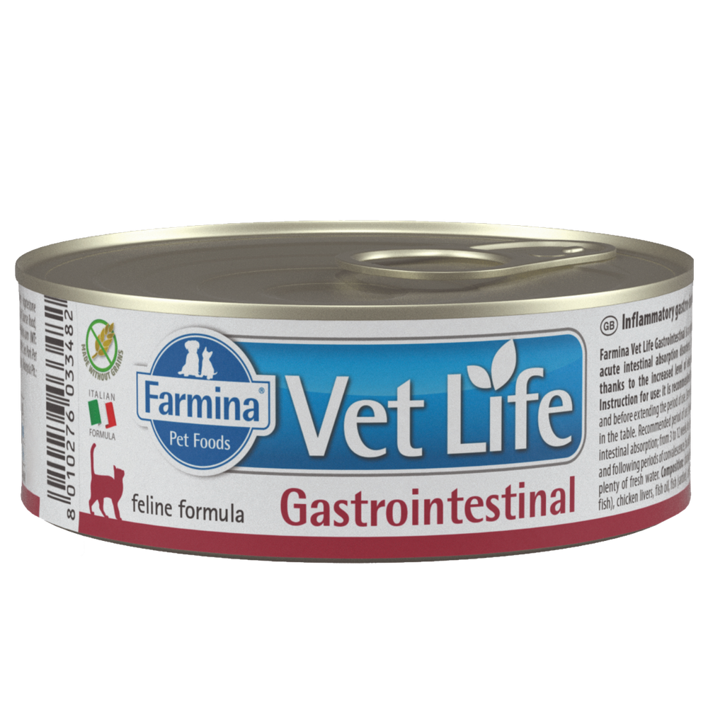 Фармина Vet Life Gastrointestinal (паштет) для кошек при заболеваниях ЖКТ, 85гр.