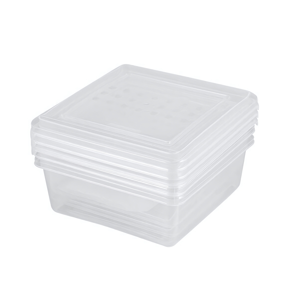 Комплект контейнеров для заморозки "Asti" квадратных 0,5л х 3 шт. (бесцветный)