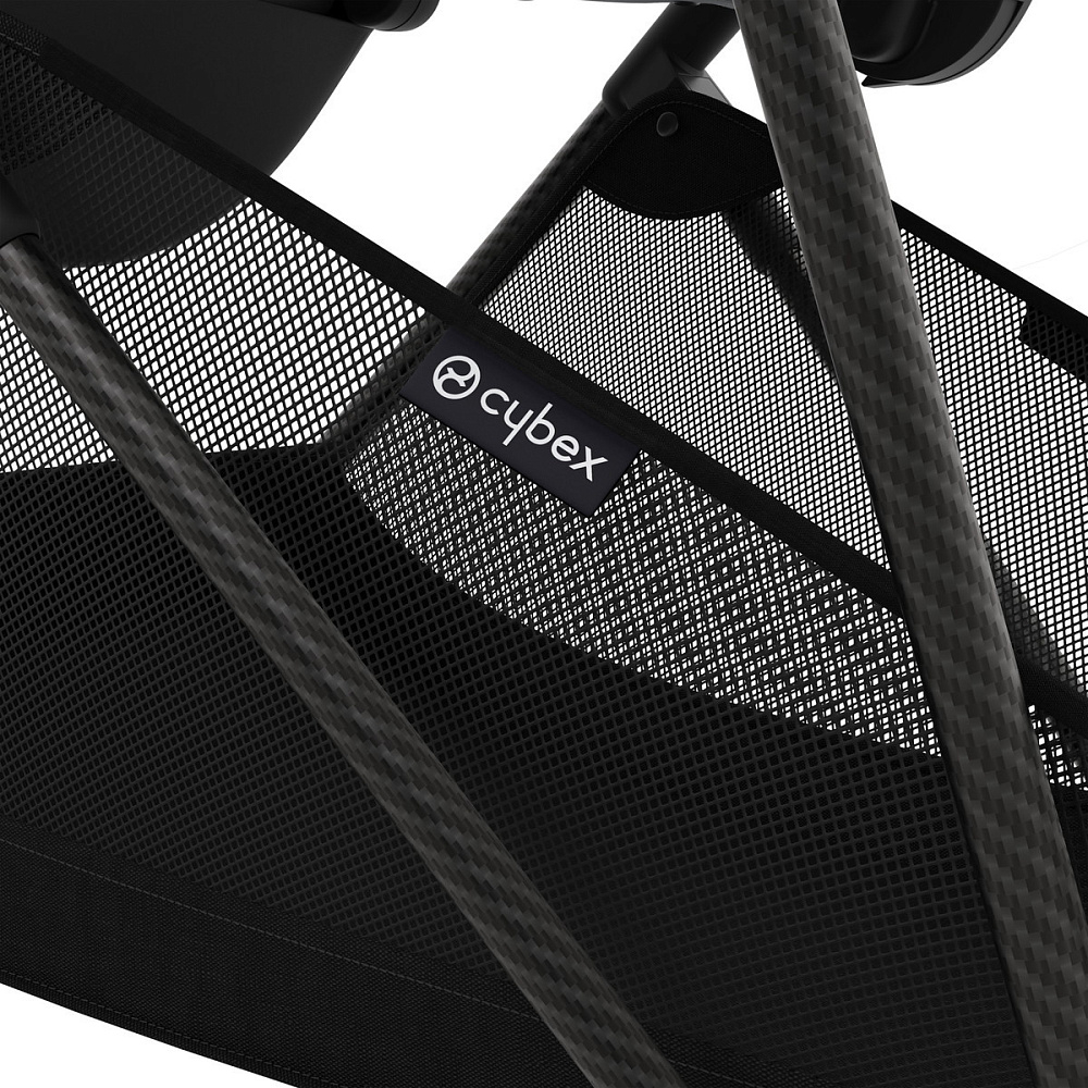 Коляска Cybex Melio Carbon 2 в 1 Canvas White/Magic Black с дождевиками