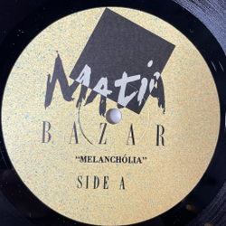 Винтажная виниловая пластинка LP Матиа Базар Matia Bazar Melancholia (Italy 1985)