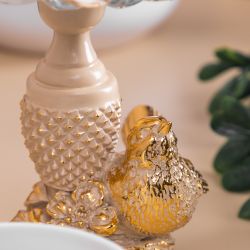 Фруктовница-конфетница Птичка Терра сонг Айвори