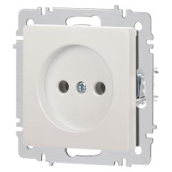 Розетка Intro Accent 6-201-06 2P 16А-250В IP20 СУ AL/CU перламутр | Intro