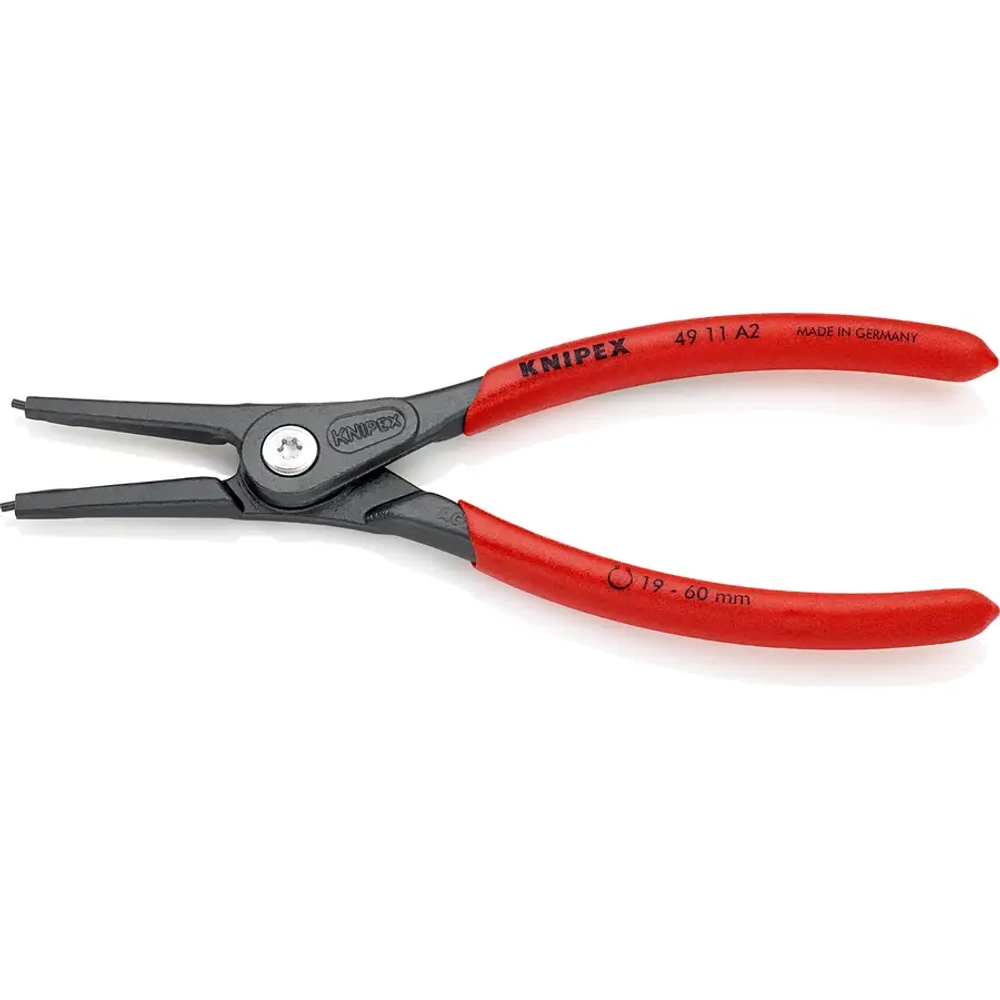 Прецизионные щипцы для стопорных колец черненая 180 мм Knipex 49 11 A2