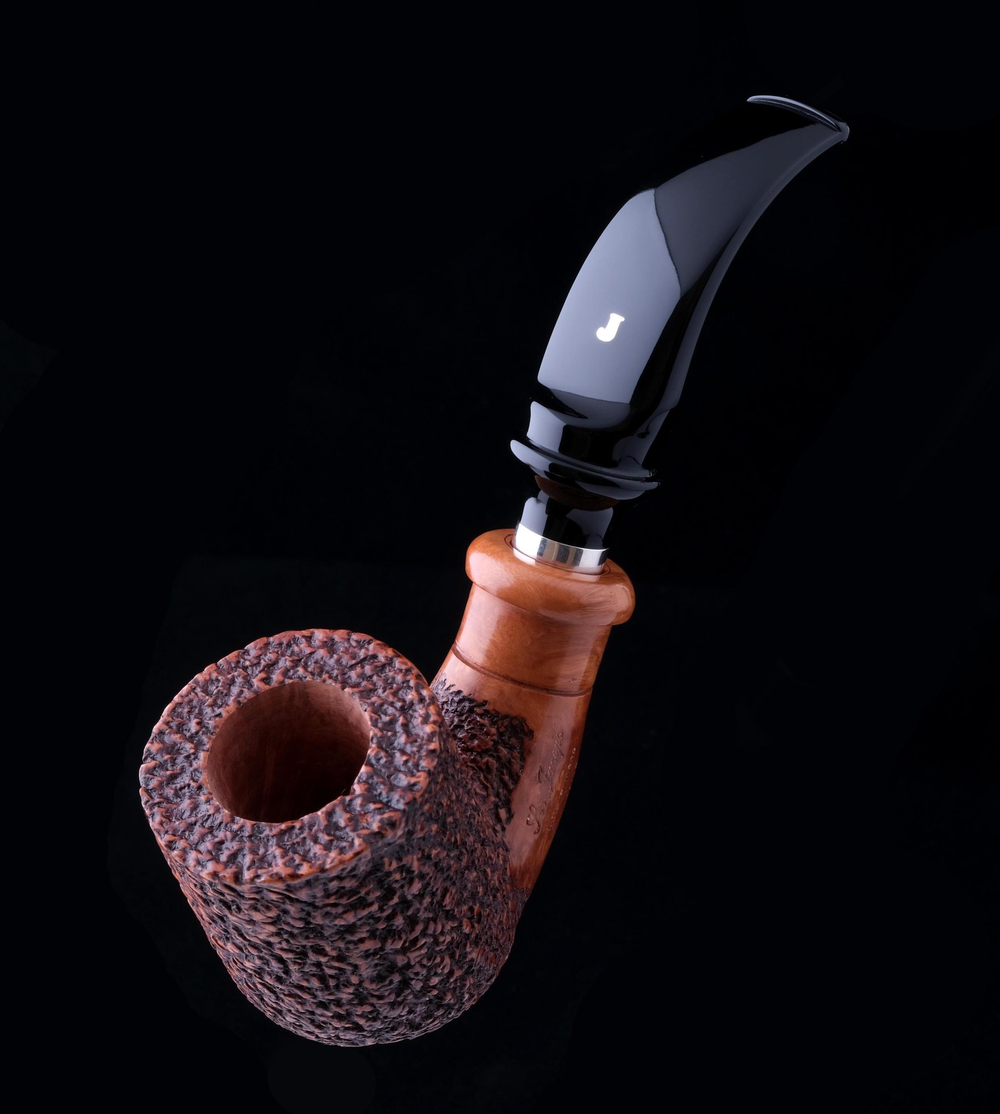 Курительная трубка Ser Jacopo R1 B Rustic, S422