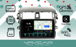 Магнитола для Toyota Corolla E150 2007-2013 (большая рамка) - Vaycar VA77-0063-2K-2 на Android 13, 8-ядер, 2K QLED, ТОП процессор, CarPlay,4G SIM-слот