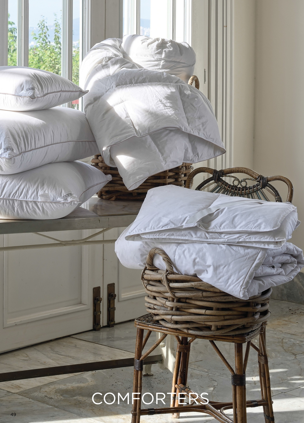 Наматрасник на резинке белый Hamam Comforters 160х200 Турция вид