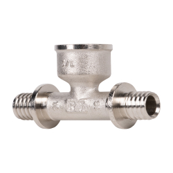 Тройник с внутренней резьбой 16×1/2"×16