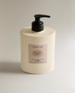 Zara Home Жидкое мыло Musky Lily 500 мл для рук и тела, парфюмированное, аромат цветочный древесный