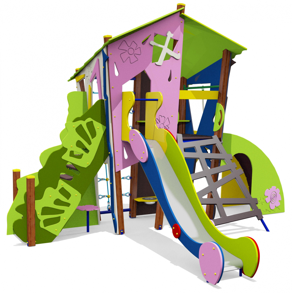 Игровой комплекс для детей 4-6 лет для уличной площадки