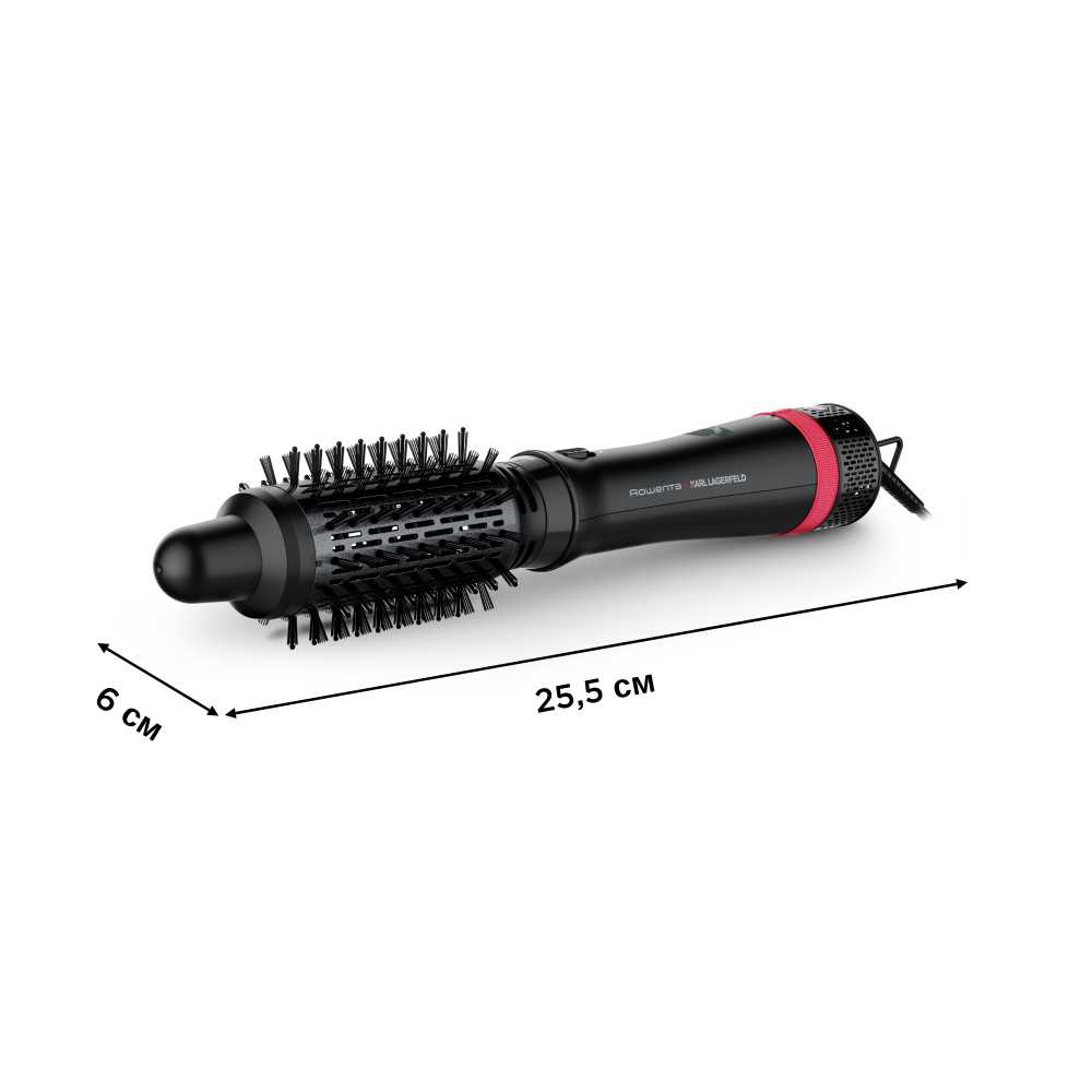 Фен-щетка ROWENTA Karl Lagerfeld CF635LF0 Черный