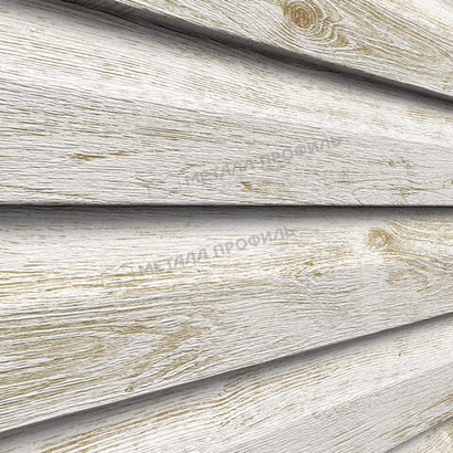 Сайдинг металлический Корабельная доска ECOSTEEL Матовый 0,5мм Дуб беленый