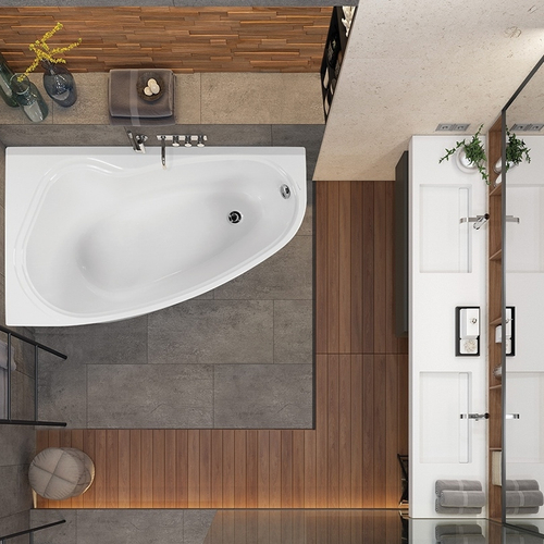 Акриловая ванна Vagnerplast AVONA 150x90 left