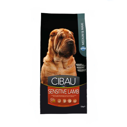 Farmina CIBAU д/с MEDIUM/MAXI сенситив, ягненок - 12 кг СРОК 12.11.26