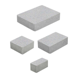 Тротуарная плитка МЮНХЕН - Стандарт Белый, комплект из 4 видов плит