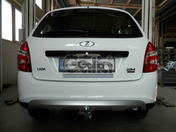 Фаркоп оцинкованный Galia L023C для Лада Калина Cross 05/2016-, Калина 2007-2013 2013-, Datsun on-DO 2014-, Лада Гранта седан/лифтбек 2012-2016(паспорт и сертификат в комплекте)(без электрики)