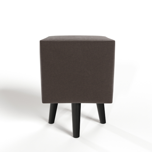Пуф квадратный на высоких ножках Фантазёр D-3 (Коричневый) в офис, дом, салон красоты, прихожая, гостиная, на кухню, в кафе, в зону ожидания, в коридор, к туалетному столику. Банкетка, подставка.