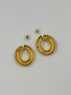 Серьги с синей эмалью Avon