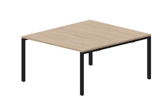 Составной стол Strike на 2 рабочих места 1380х1566х750мм (меламиновые аутлеты)