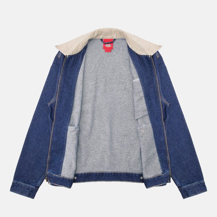 Куртка Dickies Denim Painter Jacket Dark Indigo артикул:DK0A88EG0DD1 - купить в магазине Дайс