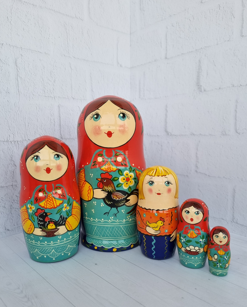 Матрешка "с курочкой" традиция 5мест