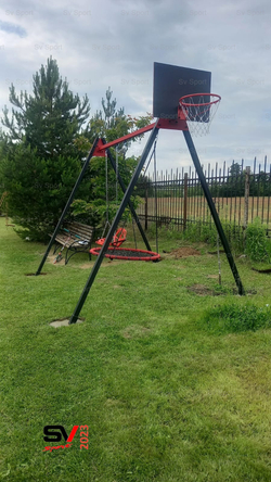 Монтаж уличных качелей Sv Sport