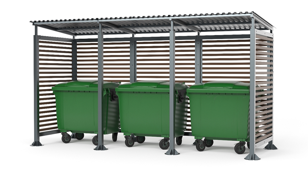 Контейнерная мини-3 дерево без ворот SK00376