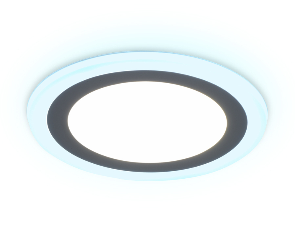 Встраиваемый cветодиодный светильник с подсветкой DCR360 3W+3W 4200K/6400K 85-265V D105*28