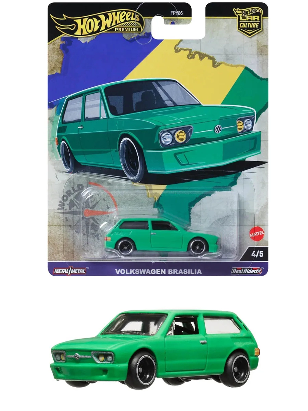 Машинка Хот Вилс Премиум Volkswagen Brasilia FPY86 HRV82