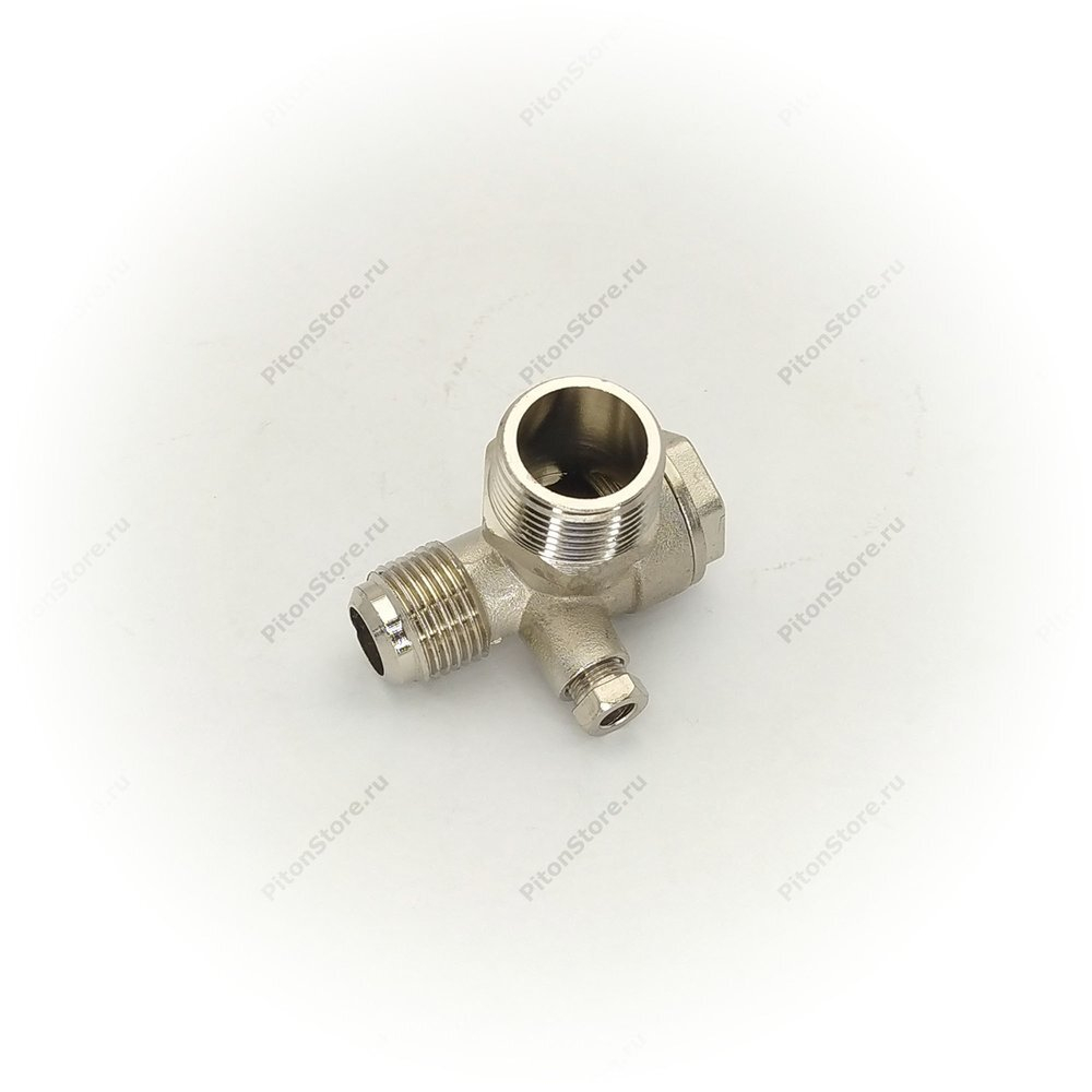 Клапан компрессора обратный (вход/выход: 1/2"Н - 3/4"Н, трубка:Вн, гайка) [AEZ]