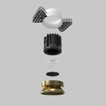 Встраиваемый светодиодный светильник Maytoni Round DL058-7W3K-TRS-BS