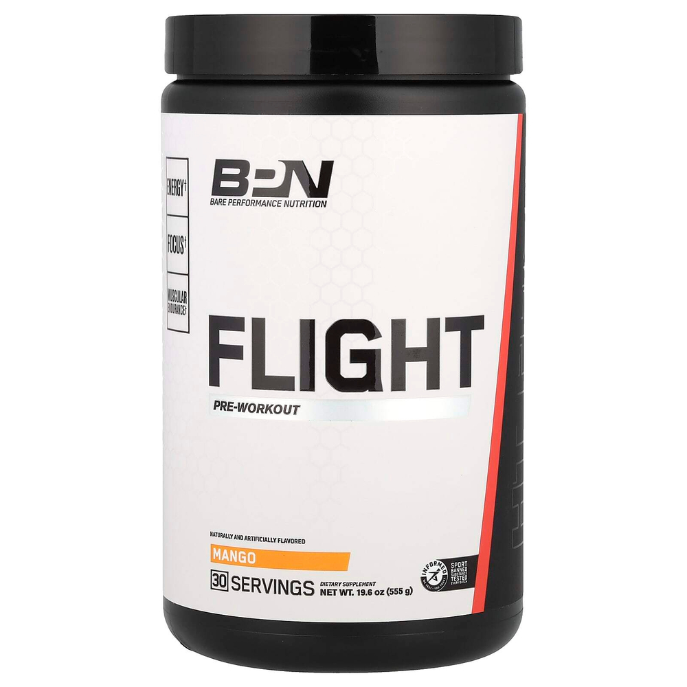 BPN, Flight, перед тренировкой, манго, 555 г (19,6 унции)