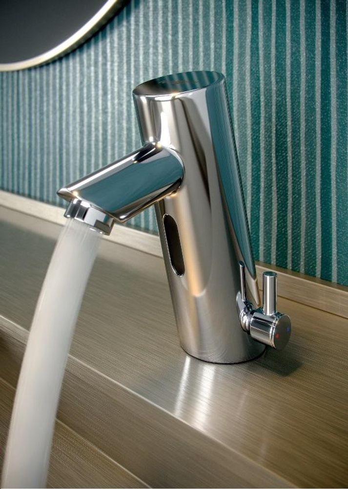 Смеситель сенсорный для раковины и столешницы латунь NOFER 07261M.B глянцевый