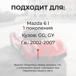 Ремкомплект ограничителей дверей Mazda 6 (I) GG; GY (4 двери, тип 3) 2002-2007