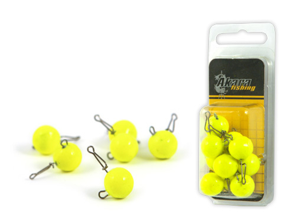 Груз Akara Чебурашка round yellow 10гр. с застежкой