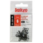 Вертлюг с карабином Saikyo SA-302-10 с застежкой Nice №10 7кг 10шт