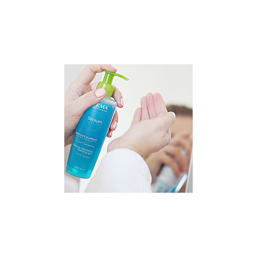 Bioderma Sebium Gel Moussant - очищающий гель для жирной и комбинированной кожи /   200  ml  / GTIN 3401578653709