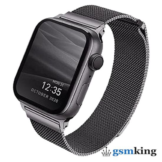 Uniq DANTE Milanese Loop for Apple Watch 42|44|45mm Graphite