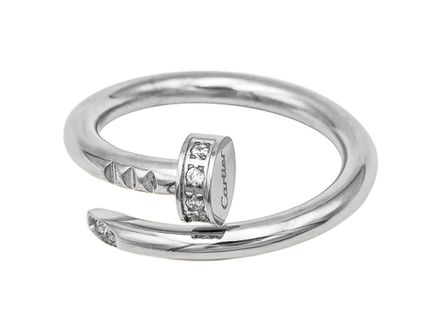 Кольцо "Гвоздь" со стразами