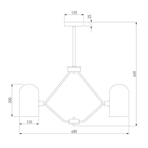 Подвесная люстра Eurosvet Bambola 60157/5 латунь