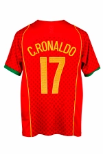 Футболка футбольная сборной Португалии ЕВРО2004 Роналду 17