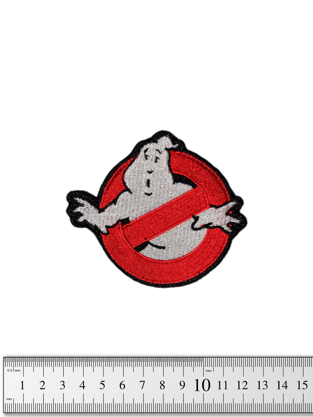 Шеврон Ghostbusters. Охотники за привидениями вышивка. Чёрный