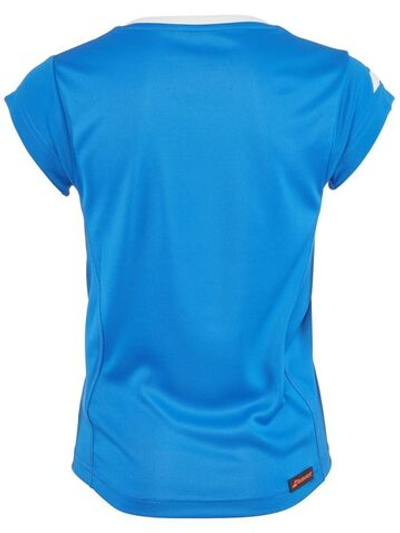 Футболка для девочки теннисная Babolat Core Flag Club Tee Girl - diva blue