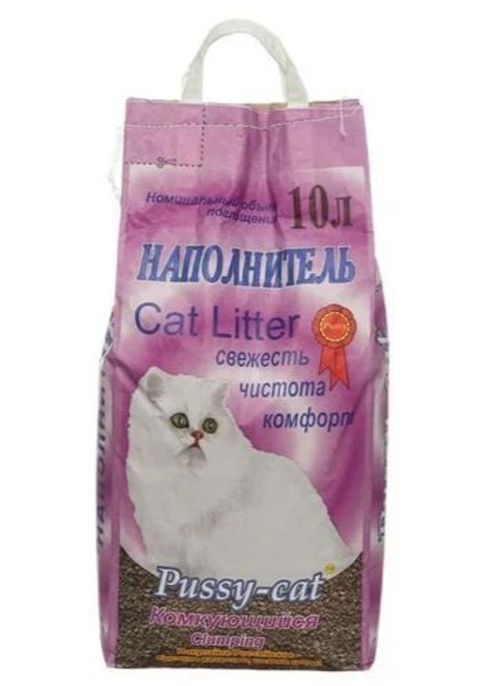 Комкующийся наполнитель Pussy-Cat для кошачьих туалетов 10 л