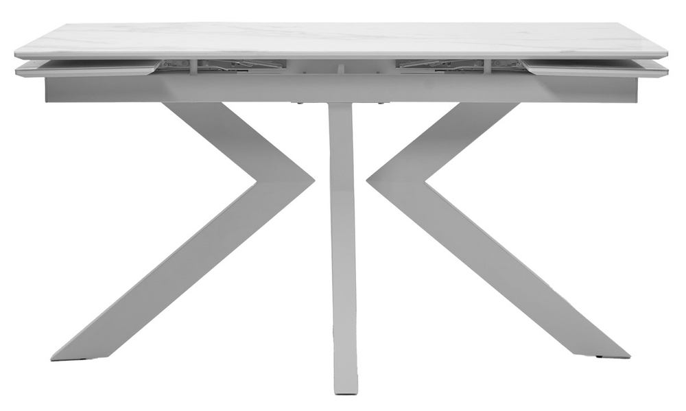 Стол М-City DISAUR Кентукки 3 140 Белый мрамор, стекло, Белый