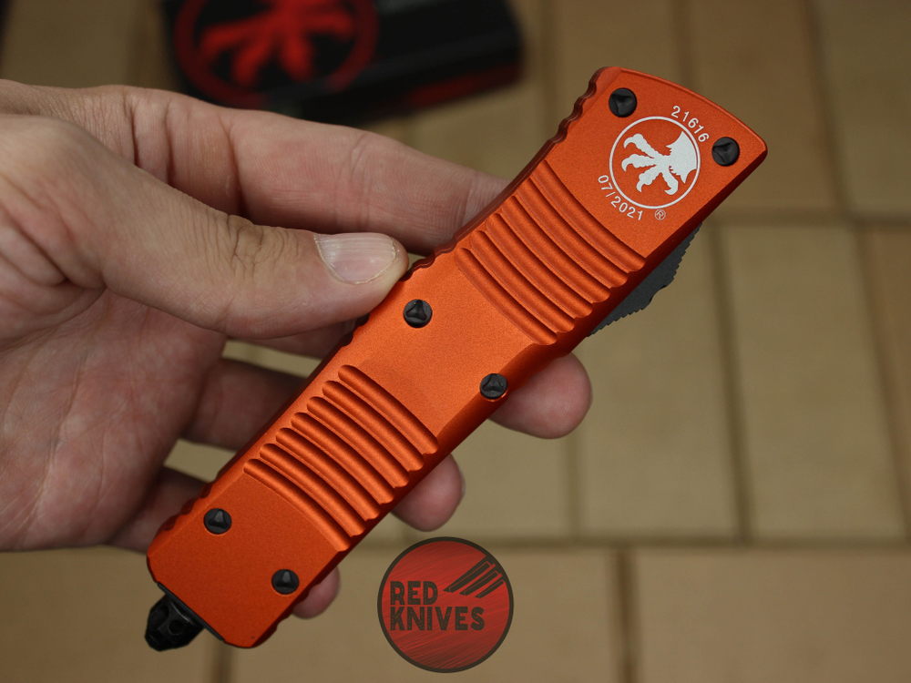 Нож Microtech Troodon D/E Orange BK А+++ 138-10OR