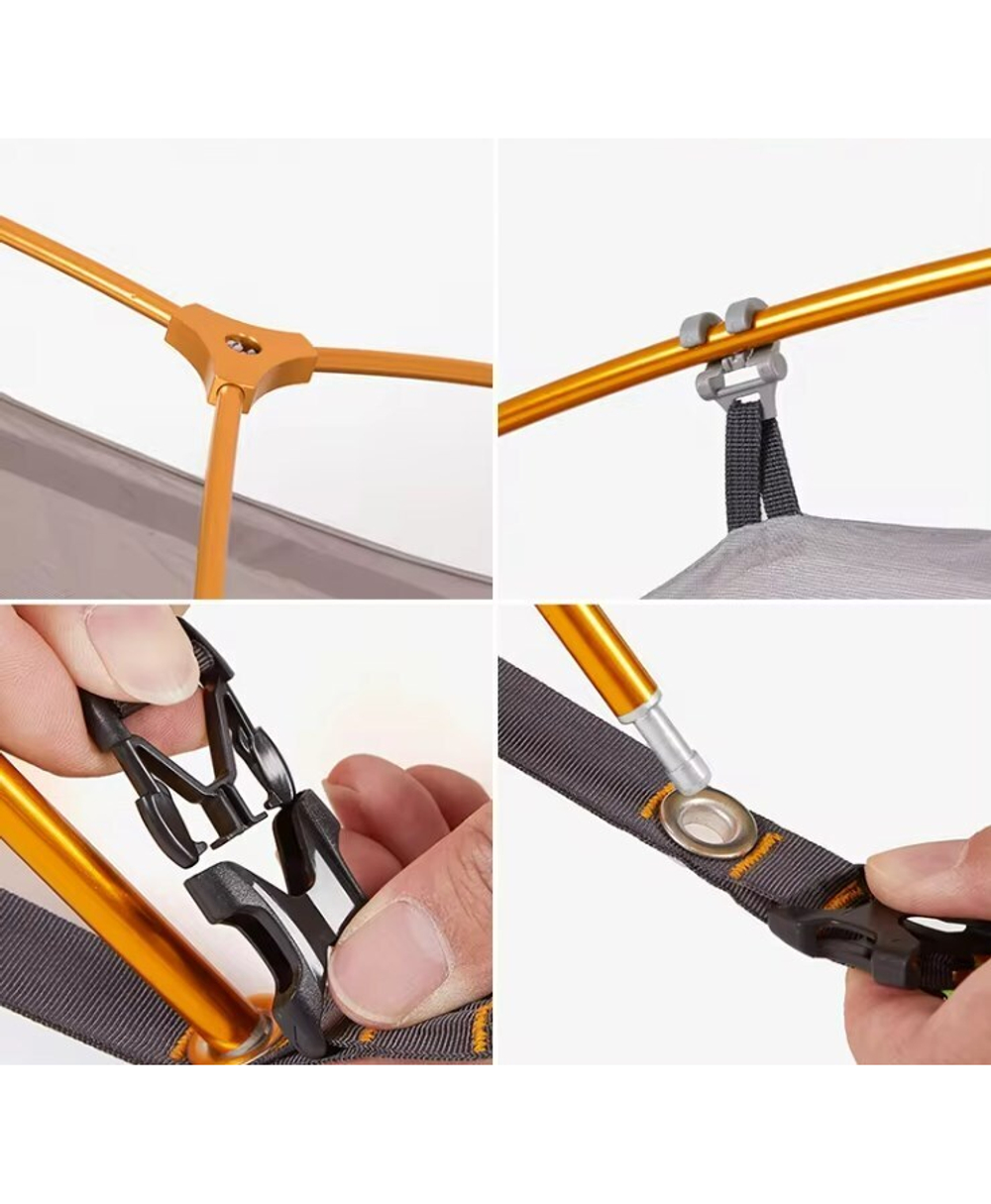 Палатка Naturehike Cycling Si 1-местная, алюминиевый каркас, сверхлегкая, янтарная