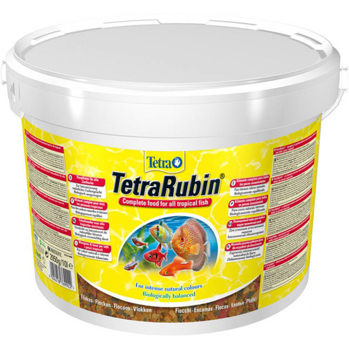 Корм для рыб TetraRubin хлопья для окраса 10л