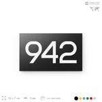 Номер на дверь 942, табличка на дверь для офиса, квартиры, кабинета, аудитории, склада, черная 120х70 мм, Айдентика Технолоджи