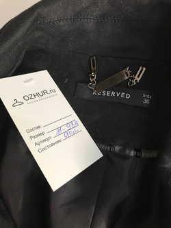 Жакет Reserved строгий из льна и хлопка 42 размер