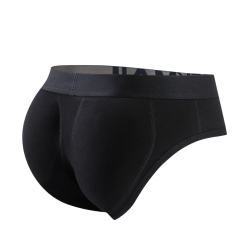 Мужские трусы брифы черные с push up JOCKMAIL JM2021-2